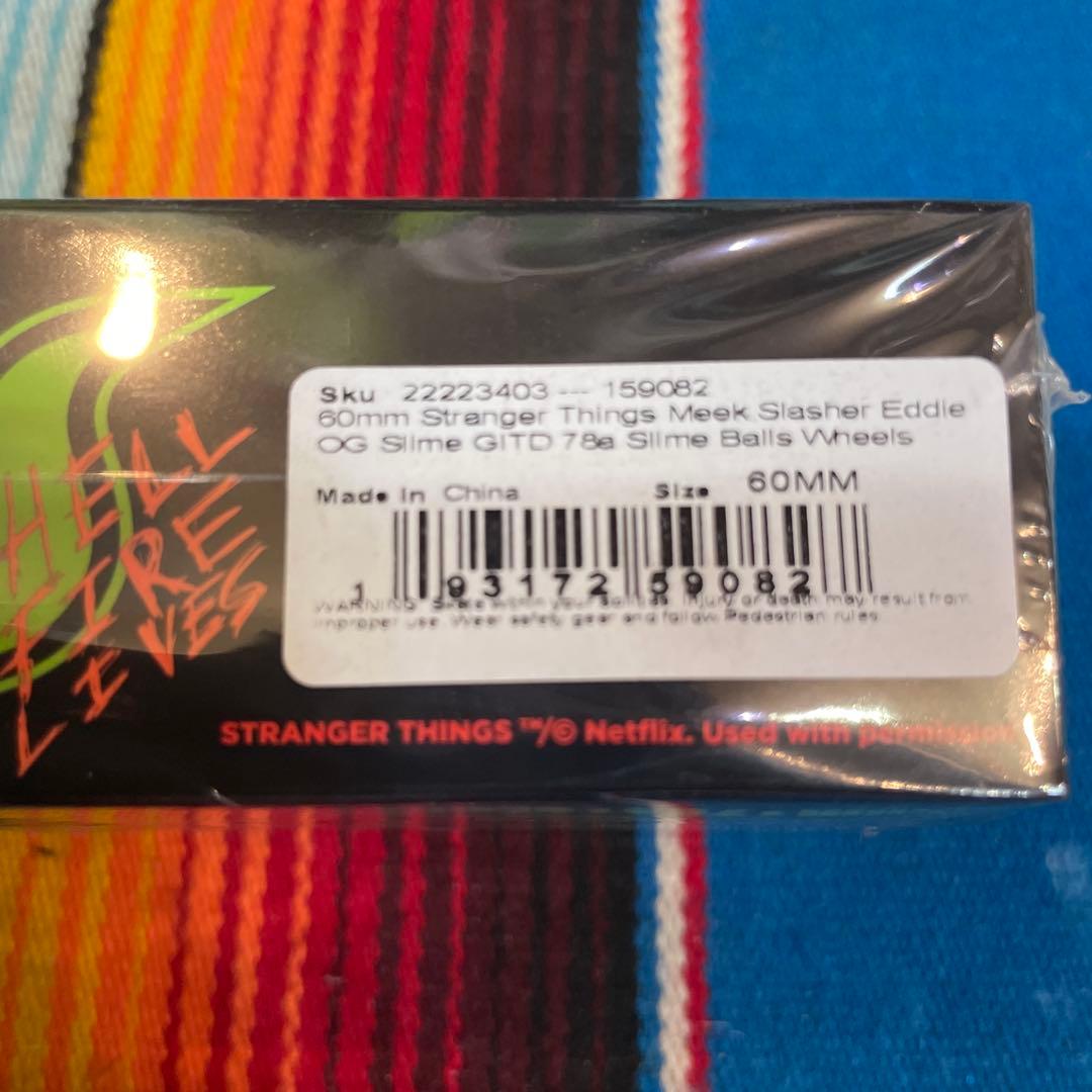 スケートボード Stranger Things SLIMEBALL 60mm 78A
