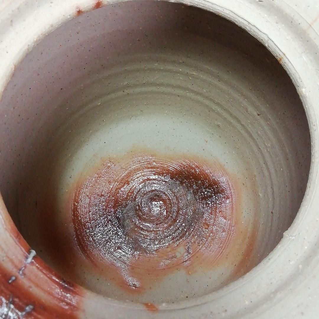 Ｓ４２２　水指　『備前　緋襷水指』『陶秀窯　山本出作』　共箱　茶道具