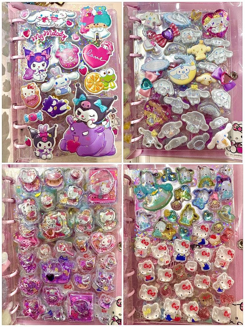 【シール帳♡8冊セット51ページ以上】 シール帳 完成品 シール 平成 平成女児