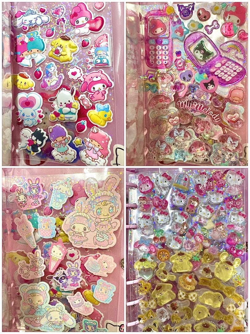 【シール帳♡8冊セット51ページ以上】 シール帳 完成品 シール 平成 平成女児