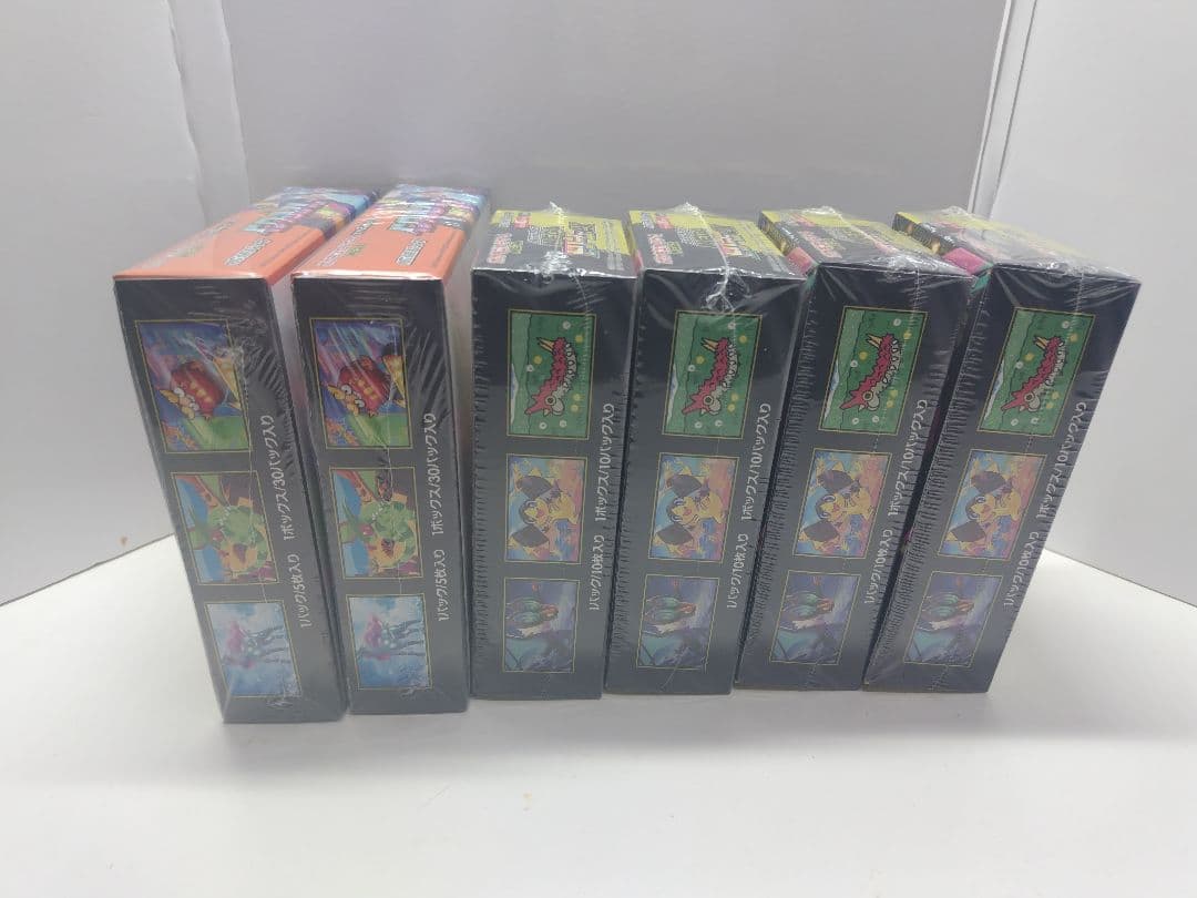 ポケカBOXシュリンク付　メガドリーム4箱、インフェルノ2箱の6BOXセット