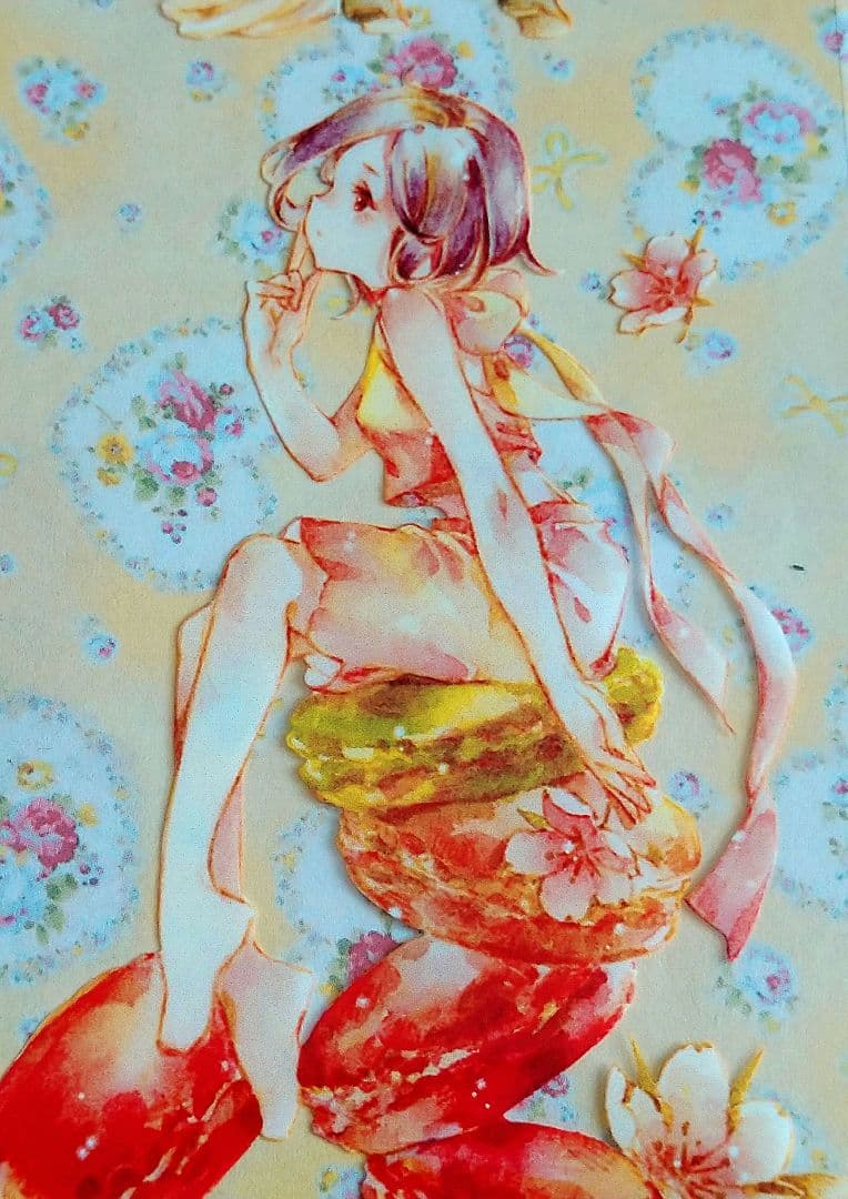 J900＃甜品卷(PET)田小宝切り売り海外人物マステ女の子