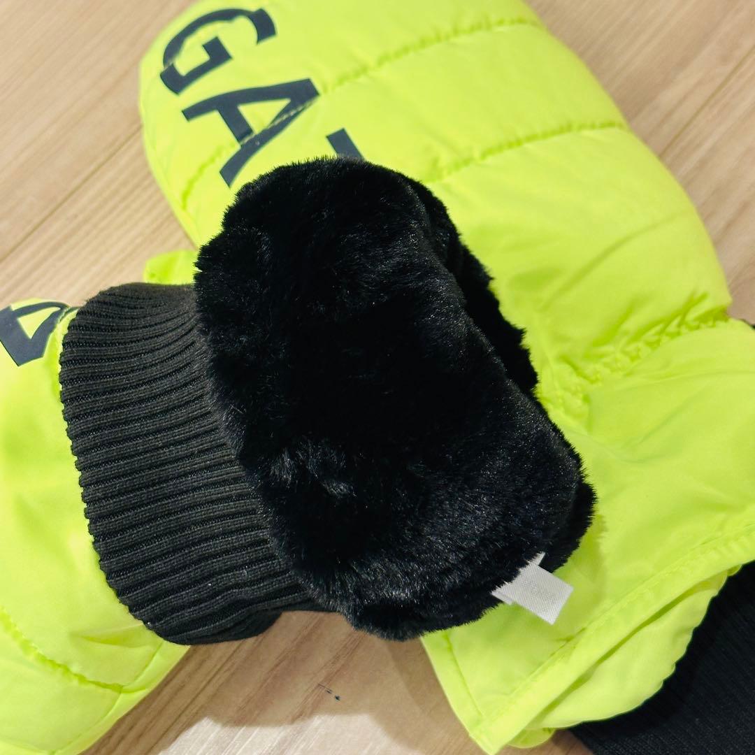 【新品】パーリーゲイツ ミトン ネオングリーン unisex 防寒対策