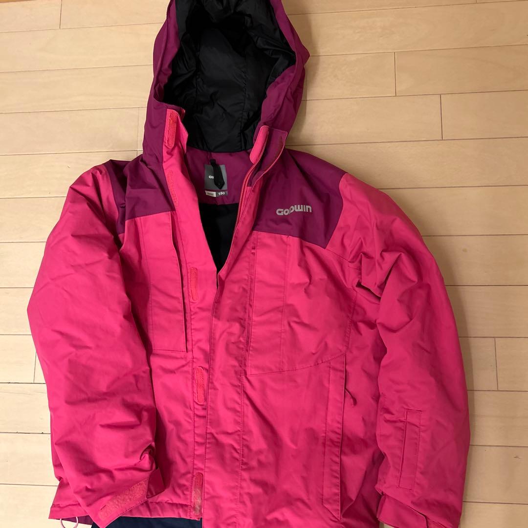 Goldwin ジュニア スキーウェア 150 ピンク/ネイビー美品お得セット
