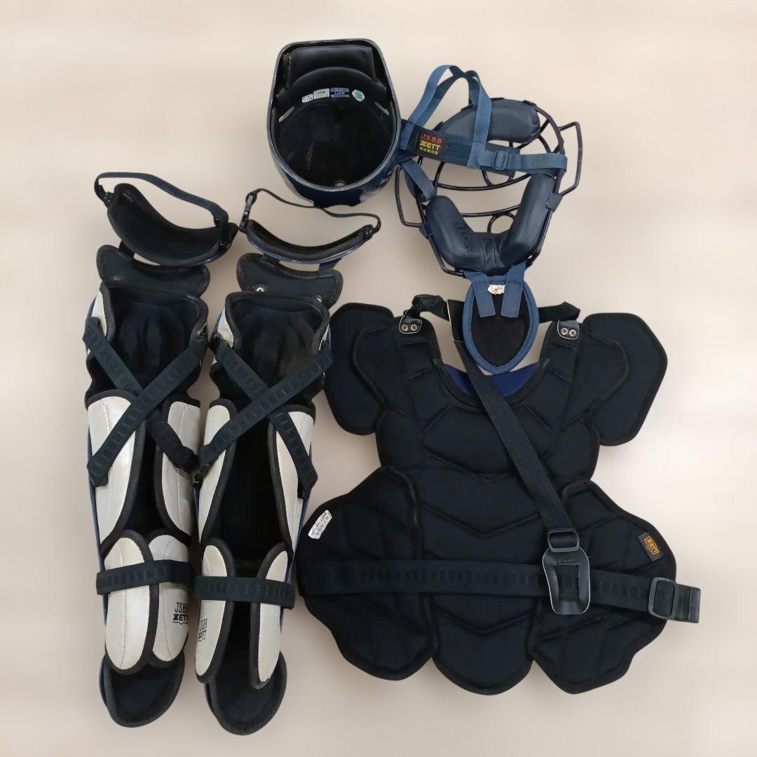 ZETT 軟式野球 キャッチャー用 防具 一式 ４点セット
