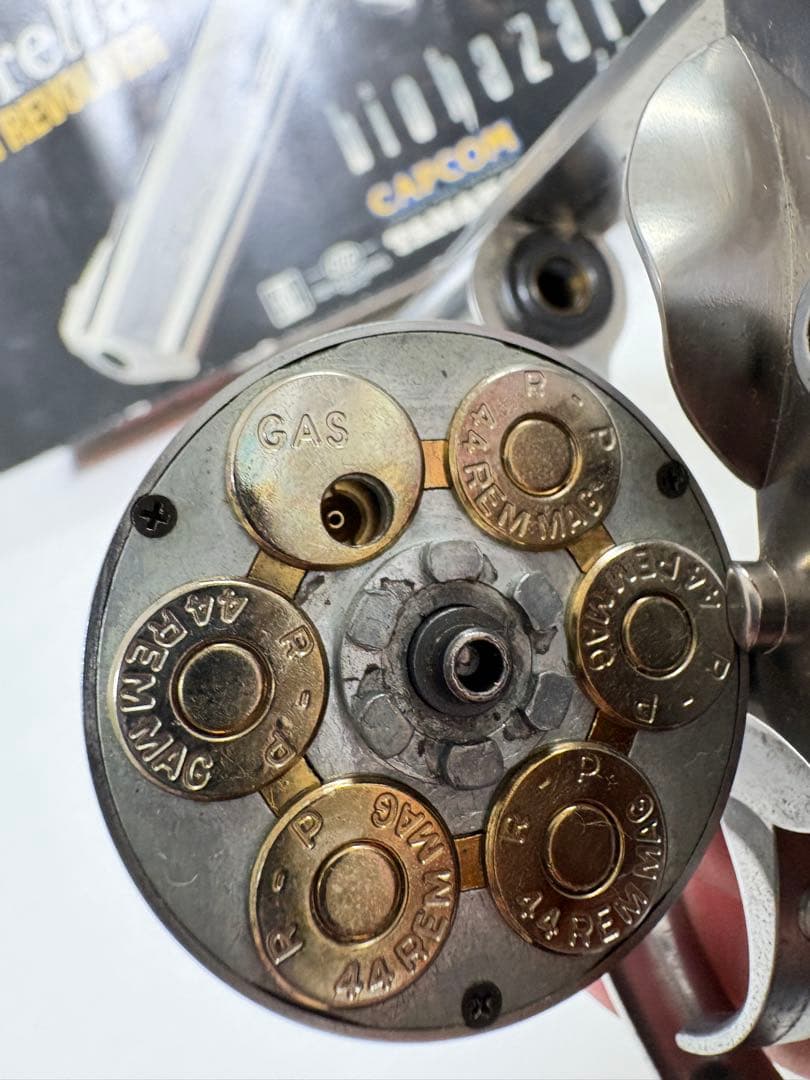 タナカワークス アンブレラ マグナムリボルバーガスガン バイオハザード 木製