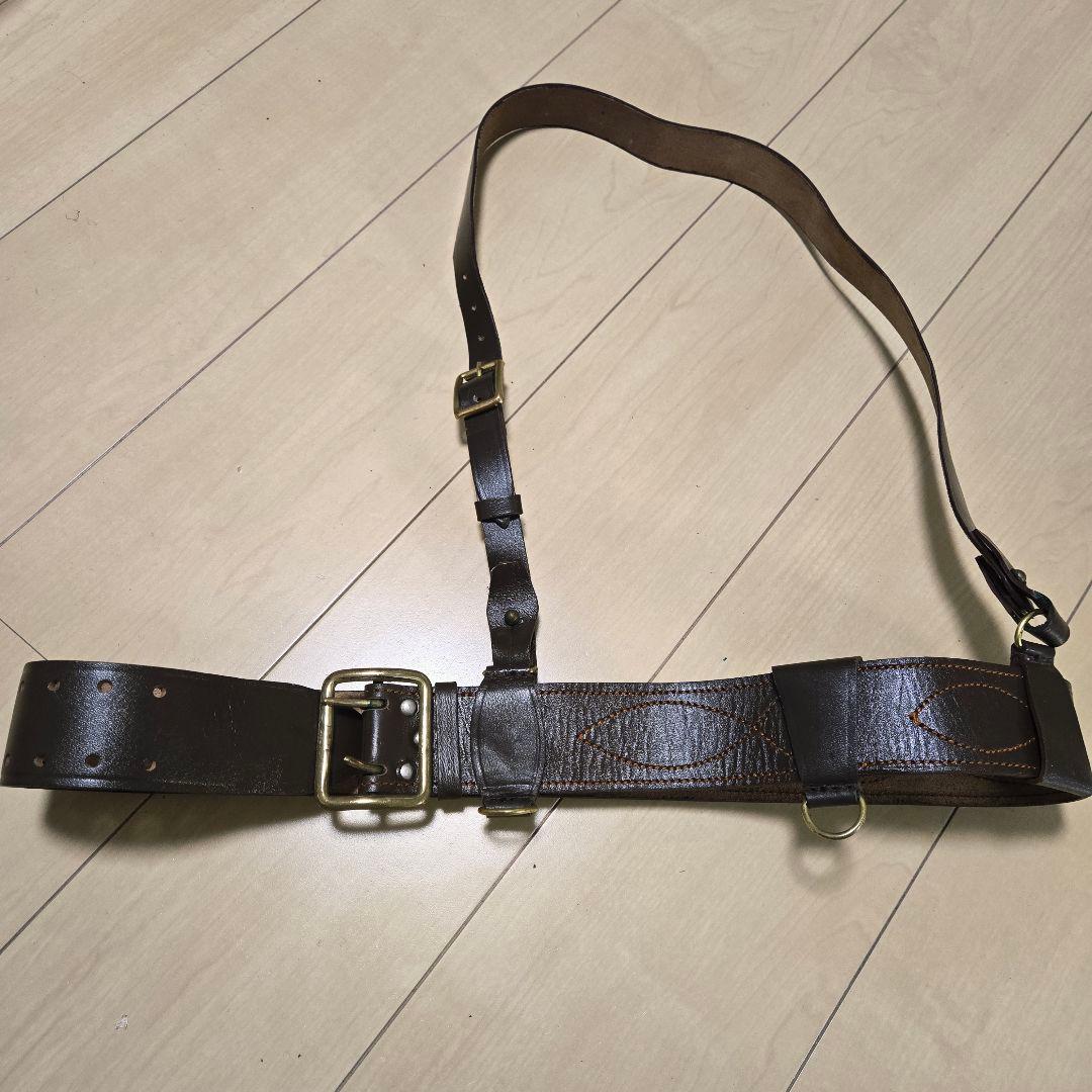 ソ連軍 実物 KGB FSB ベルト 剣帯 銅製バックル本革ベルト
