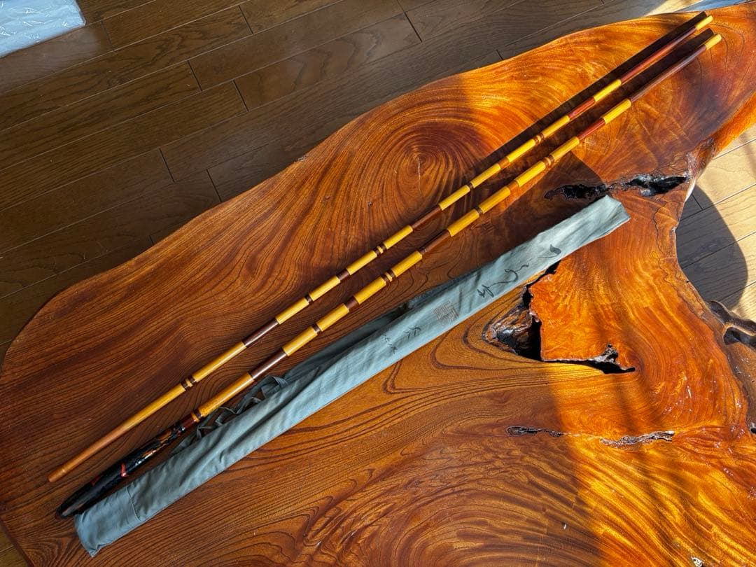 一文字　大八　15.1尺　和竿　竹竿　ヘラ竿