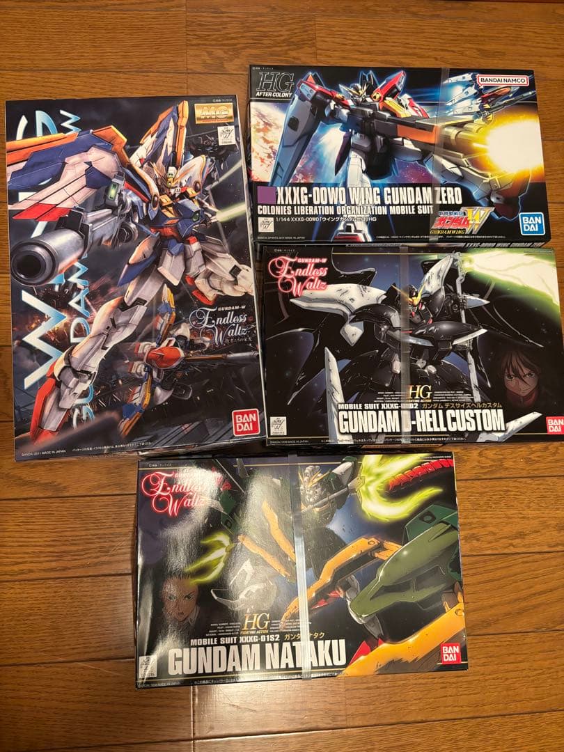 ⑧ MG ウイングガンダム EW版などのガンプラ4点セット！