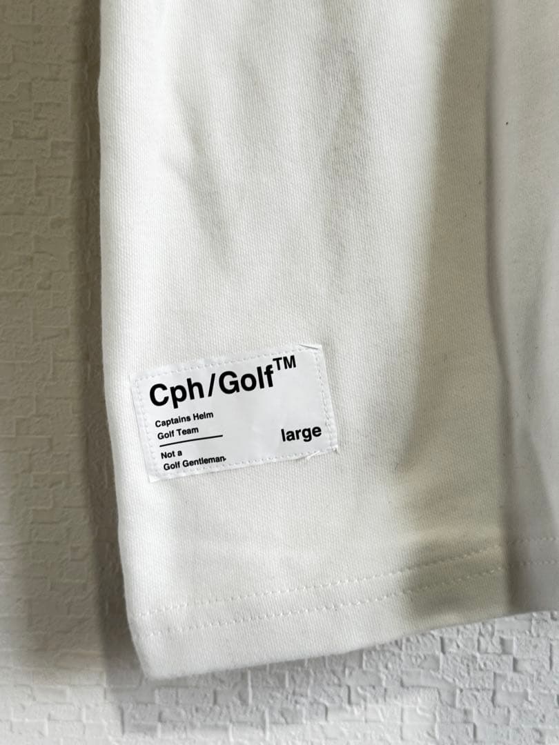 Cph/Golf×RUFFLOG SS MOCK NECK TEE WHITE