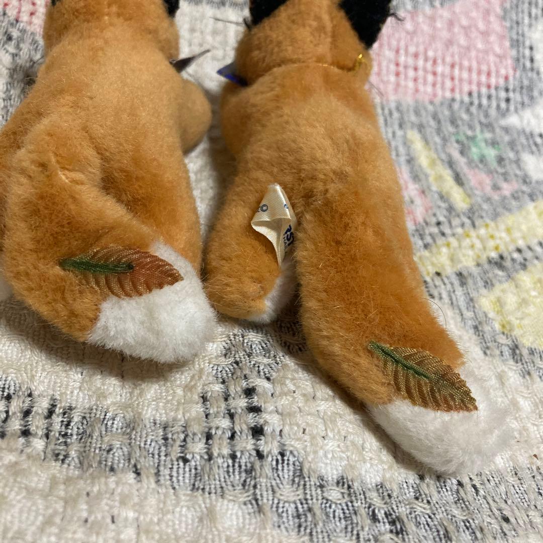 ファースト社 ヴィンテージ 森の小さな仲間達　キツネ　ぬいぐるみ　2コセット