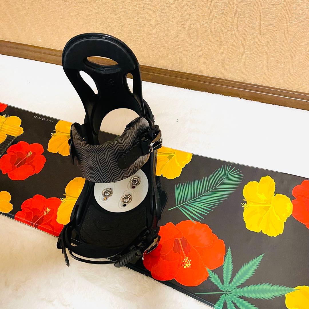 【未使用に近い】SLQ146cm FLUX(M)スノーボードビンディングセット