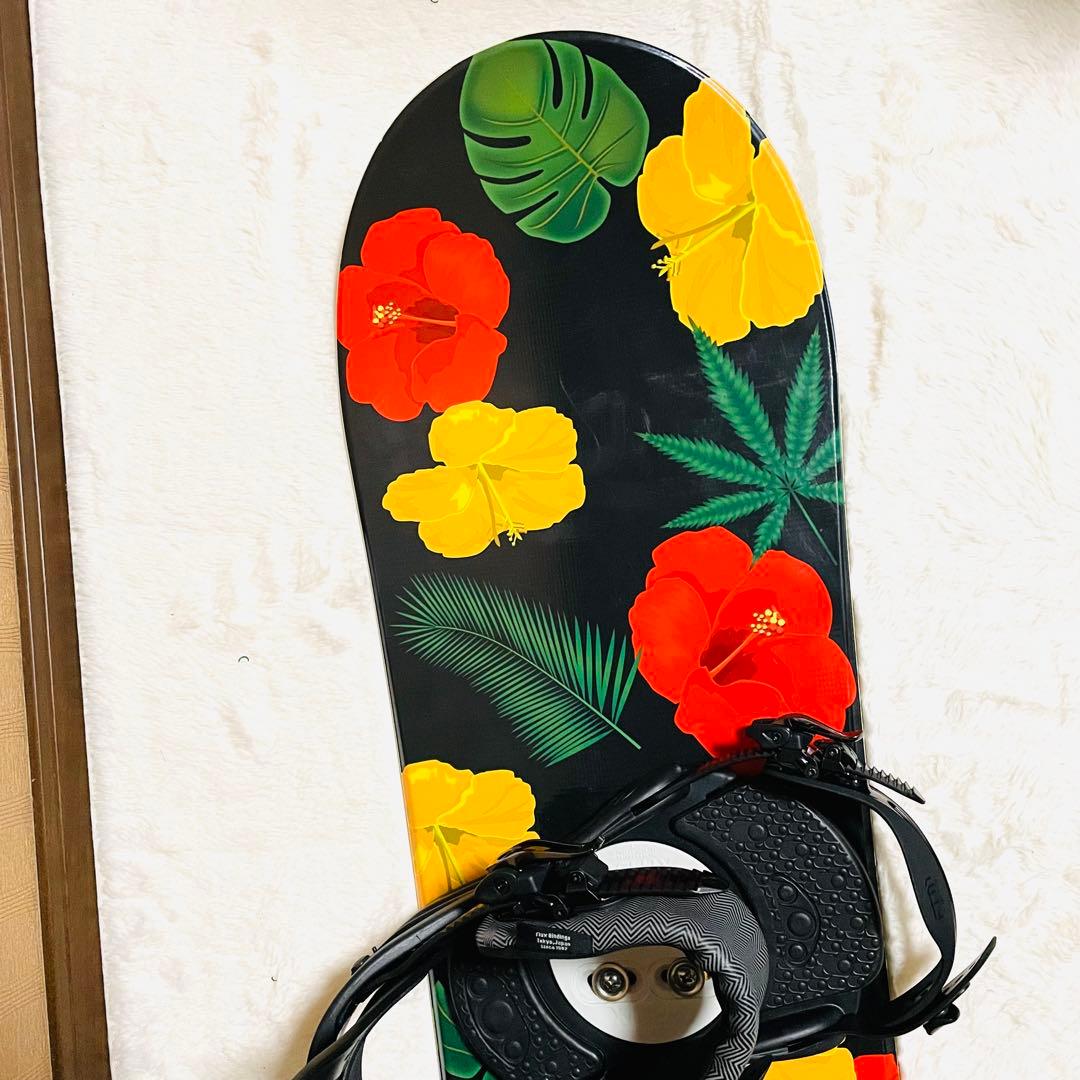 【未使用に近い】SLQ146cm FLUX(M)スノーボードビンディングセット