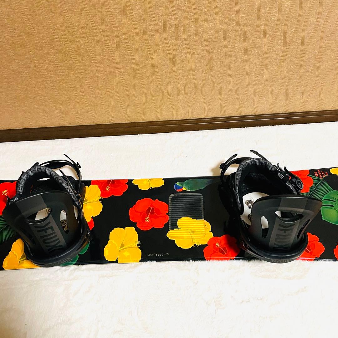 【未使用に近い】SLQ146cm FLUX(M)スノーボードビンディングセット