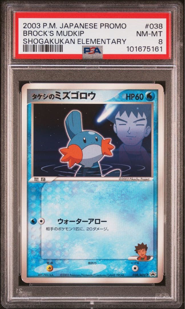 ポケモンカード　タケシのミズゴロウ　adv プロモ　psa8