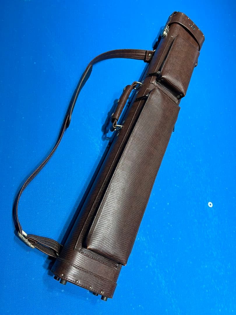 ビリヤード　メッズキューケース ブラウン