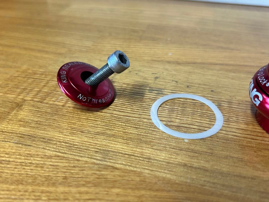 Chris King nothreadset 1-1/8 レッド