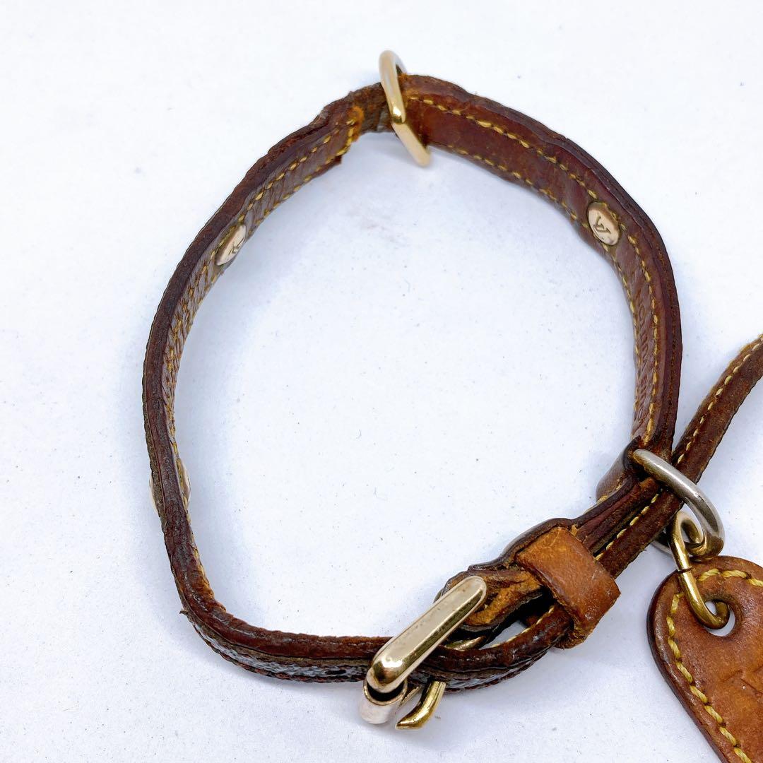 687 ルイヴィトン モノグラム　ペット用首輪　コリエバクスター　犬　猫