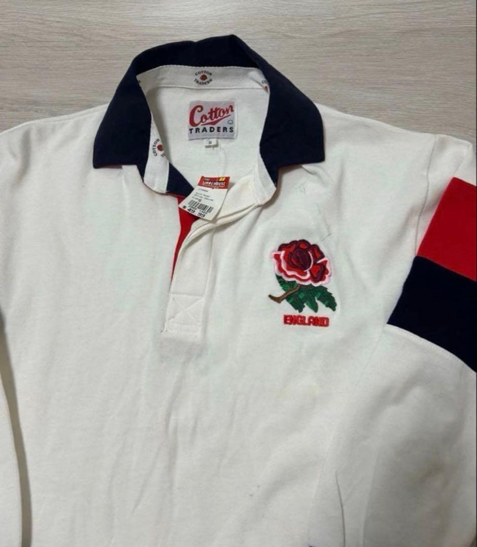 ビンテージ cotton ラグビーイングランド代表ユニフォーム Red Rose