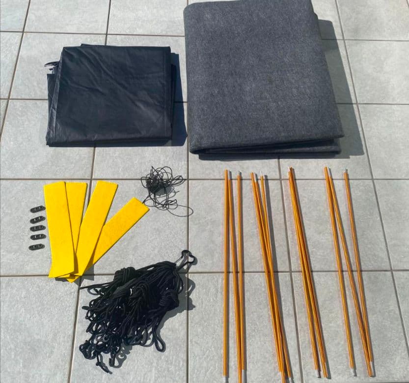 カースル　キューブ型テントMOGICS カーサイドテント 黒　直接受け渡し限定