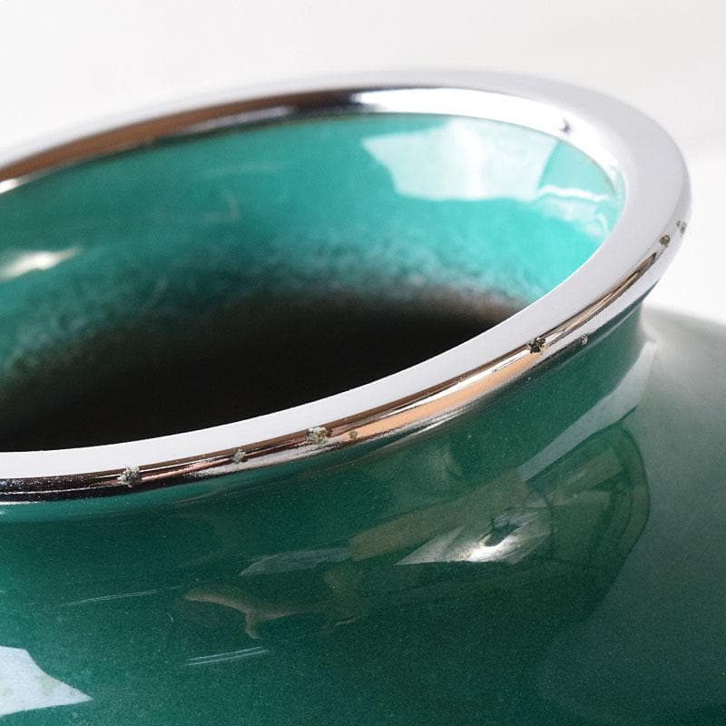 七宝焼　諸官庁御用達　野口製作所　花文　花瓶　共箱　M　R8356