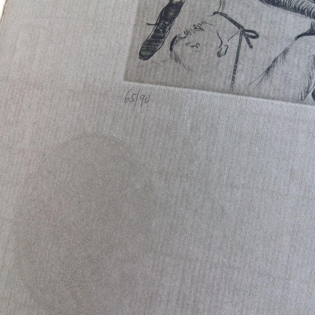 金子國義 　銅版画 金子国義　サイン　署名