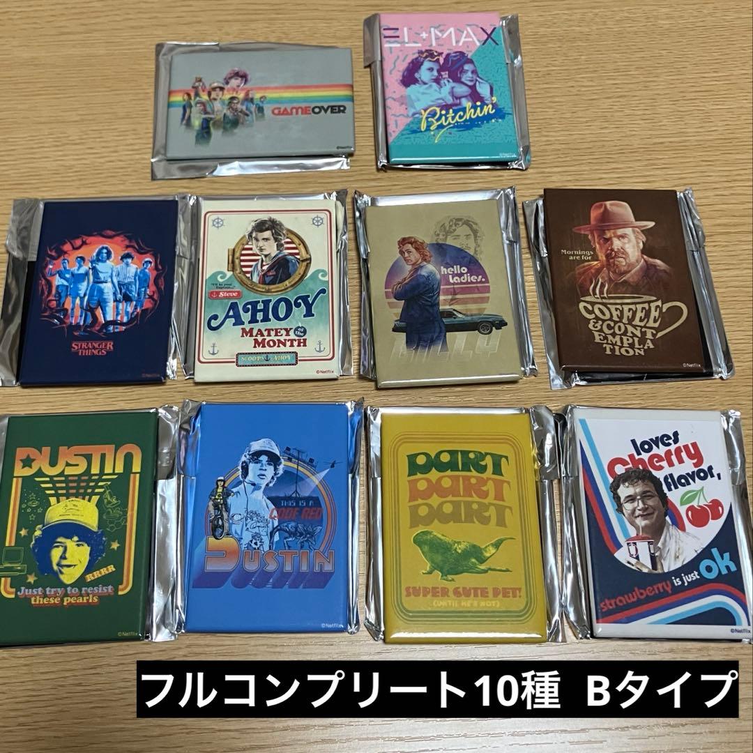 激レア！未使用ストレンジャーシングストレーディング缶マグネットフルコンプ10種B