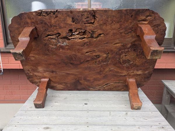 Y【ビンテージ】屋久杉？ テーブル 座卓 天然木 一枚板 ちゃぶ台 インテリア