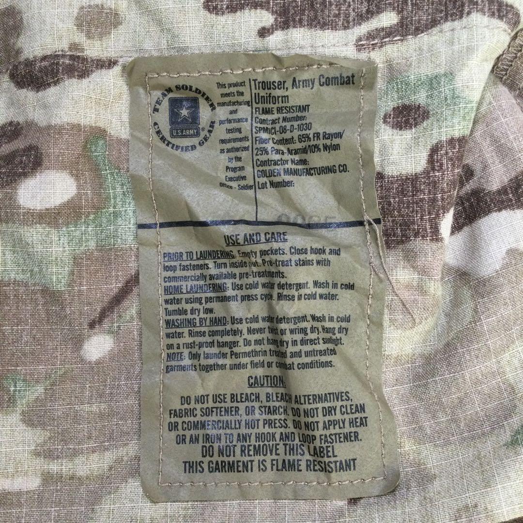 実物 アメリカ陸軍 OCP マルチカム迷彩 コンバットパンツ XS-S 難燃性