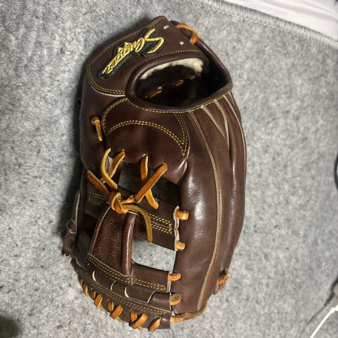 スラッガー　硬式用グローブ　内野用 S ブラウン レザー 野球グローブ