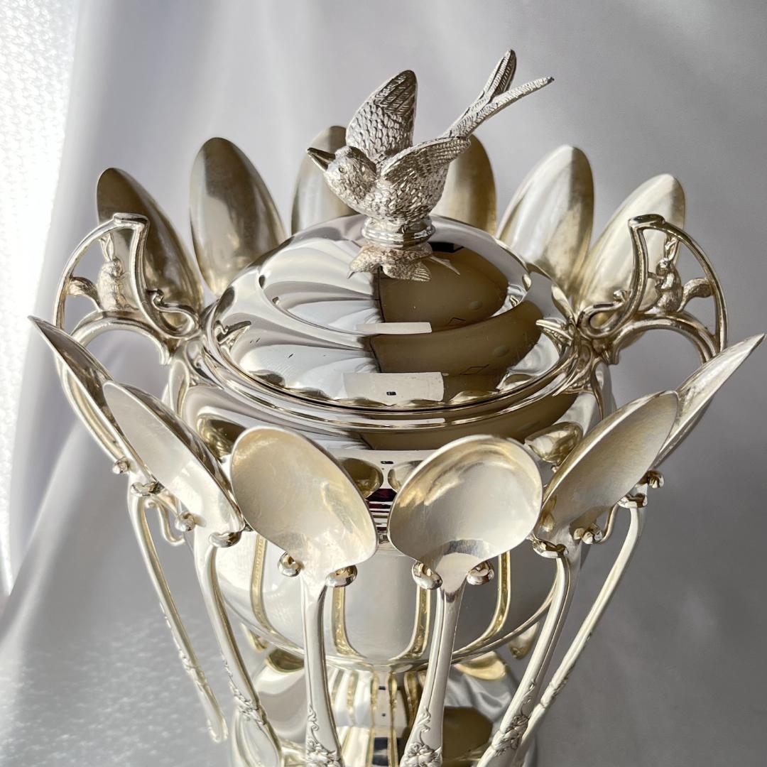 【BURKE & WALLACE】 スプーンホルダー 　兎のハンドル