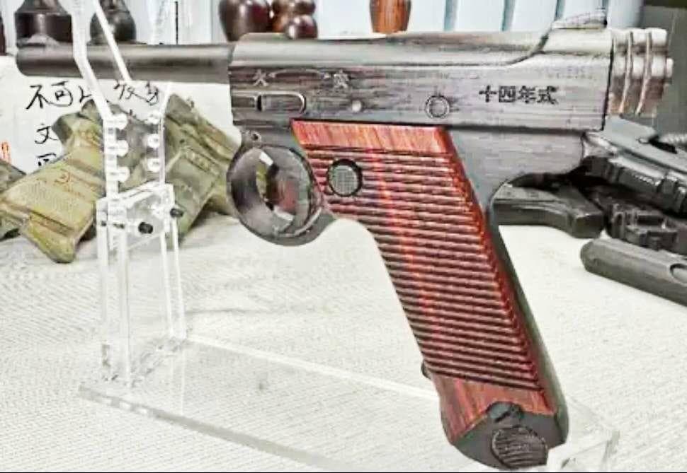 南部十四式アフリカ黒檀模型　1/1スケール　手作　新品