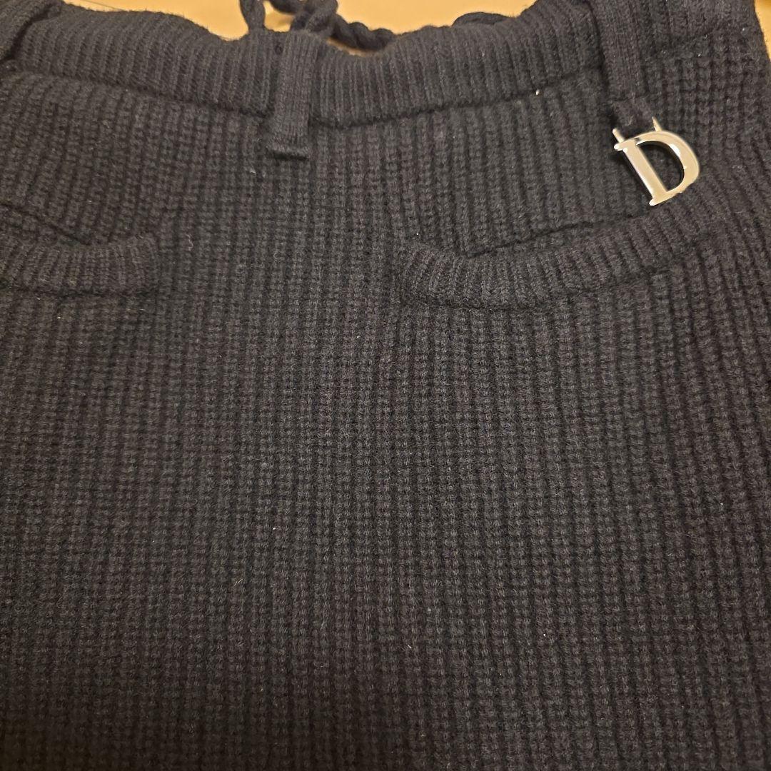 ダンスウィズドラゴン　 フード付き黒セーター&スカート　セットアップ