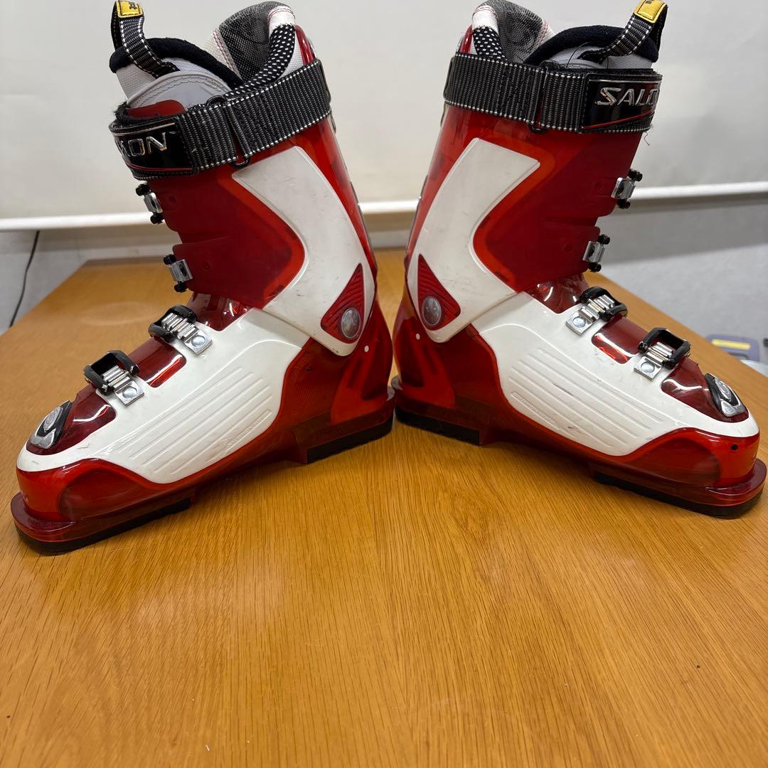 SALOMON FALCON XT CS スキー用ブーツ、レッド/ホワイト