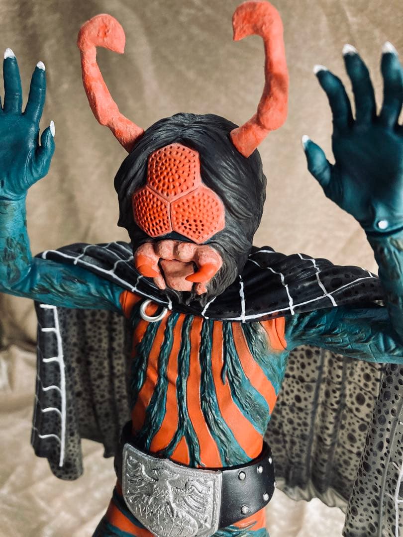 完成品　ビリケン商会　蜘蛛男　リアルモデルキットシリーズ