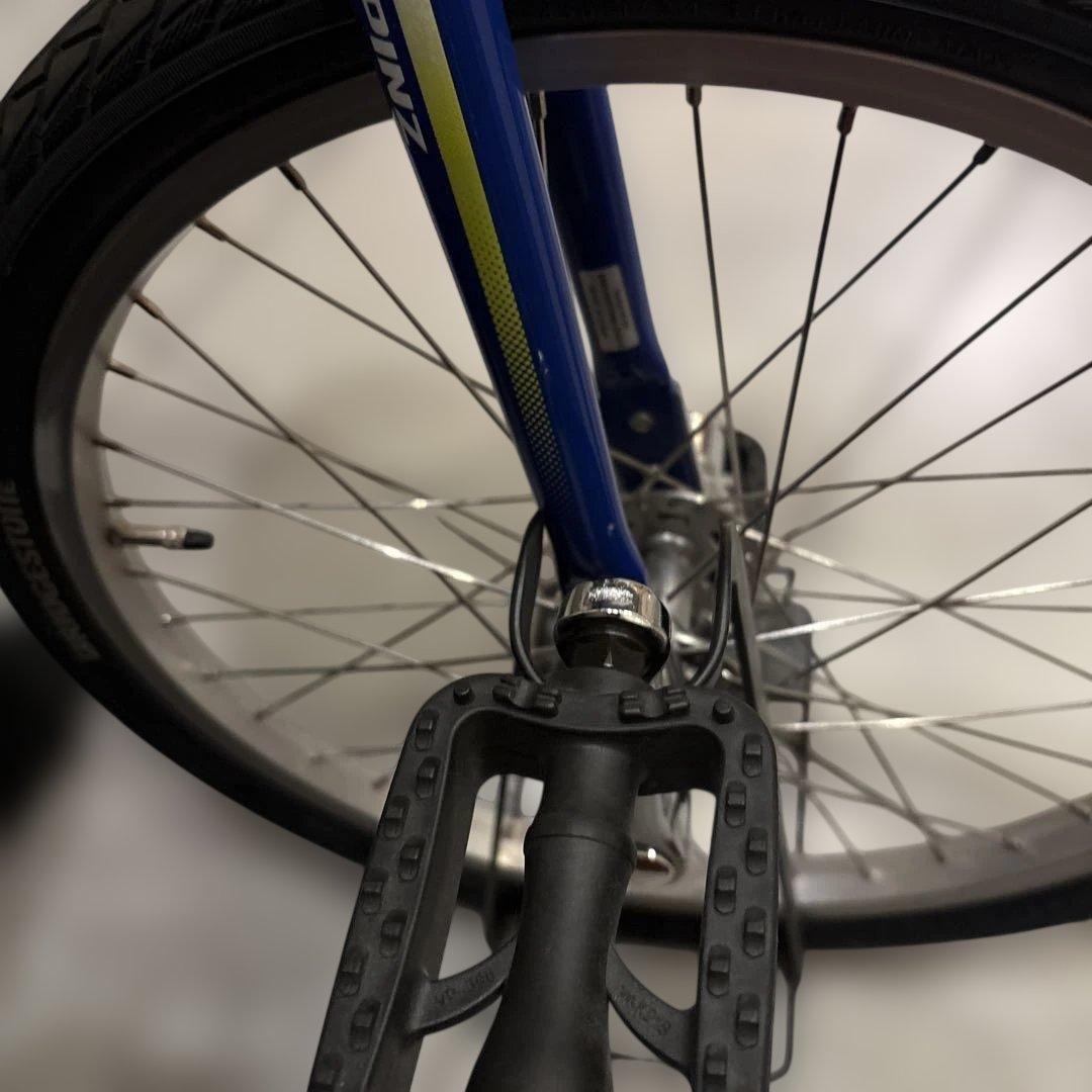 BRIDGESTONE 一輪車 20インチ 青　スピンズ