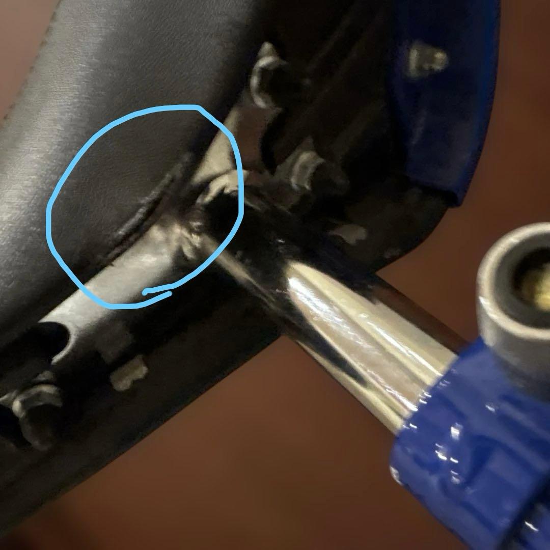 BRIDGESTONE 一輪車 20インチ 青　スピンズ