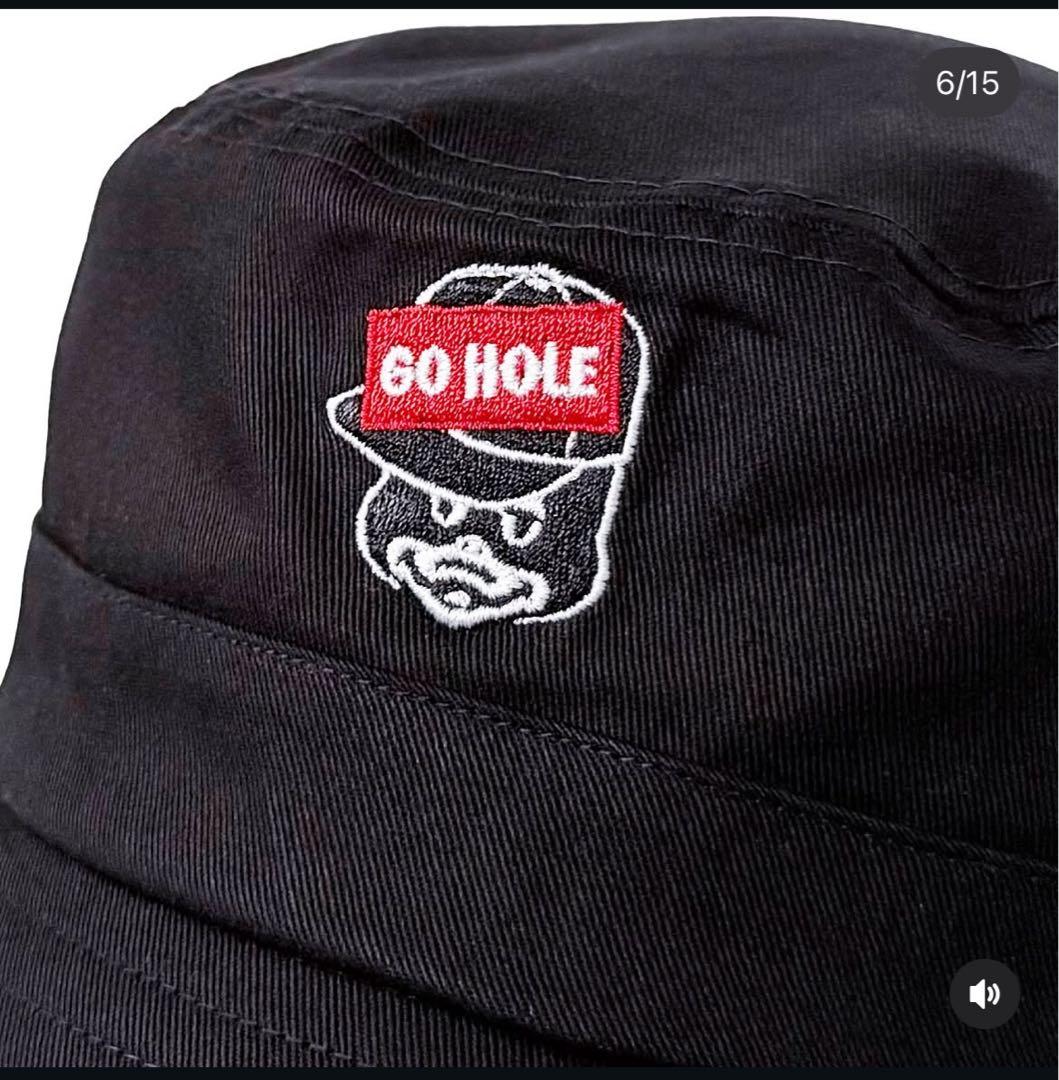 golfickers バケットハット ブラック HOLE592 ゴルフィッカーズ