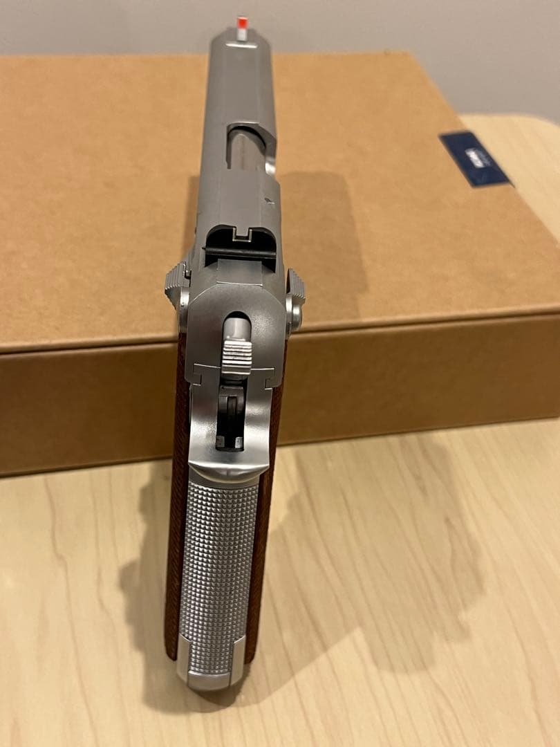 【MGC】S&WM645 固定スライドガスガン　木製グリップ付き