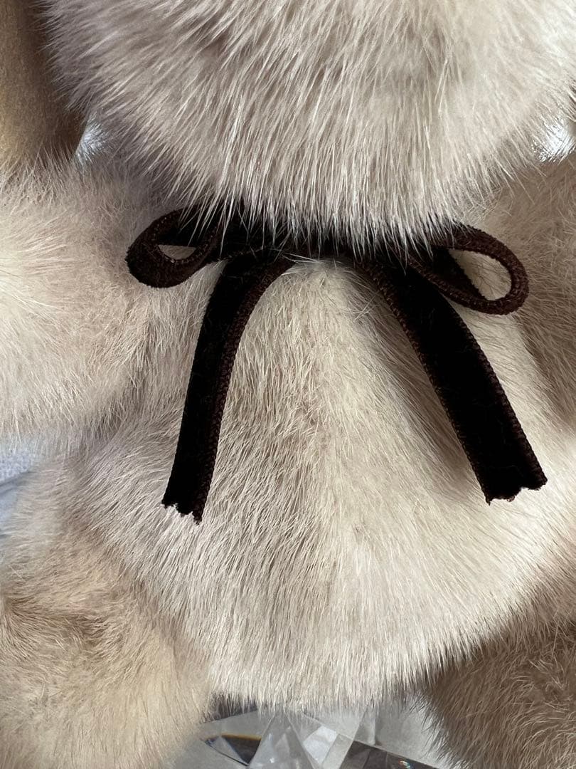 作家様　高級ミンク　犬　テディベア　ぬいぐるみ　ミンク100%