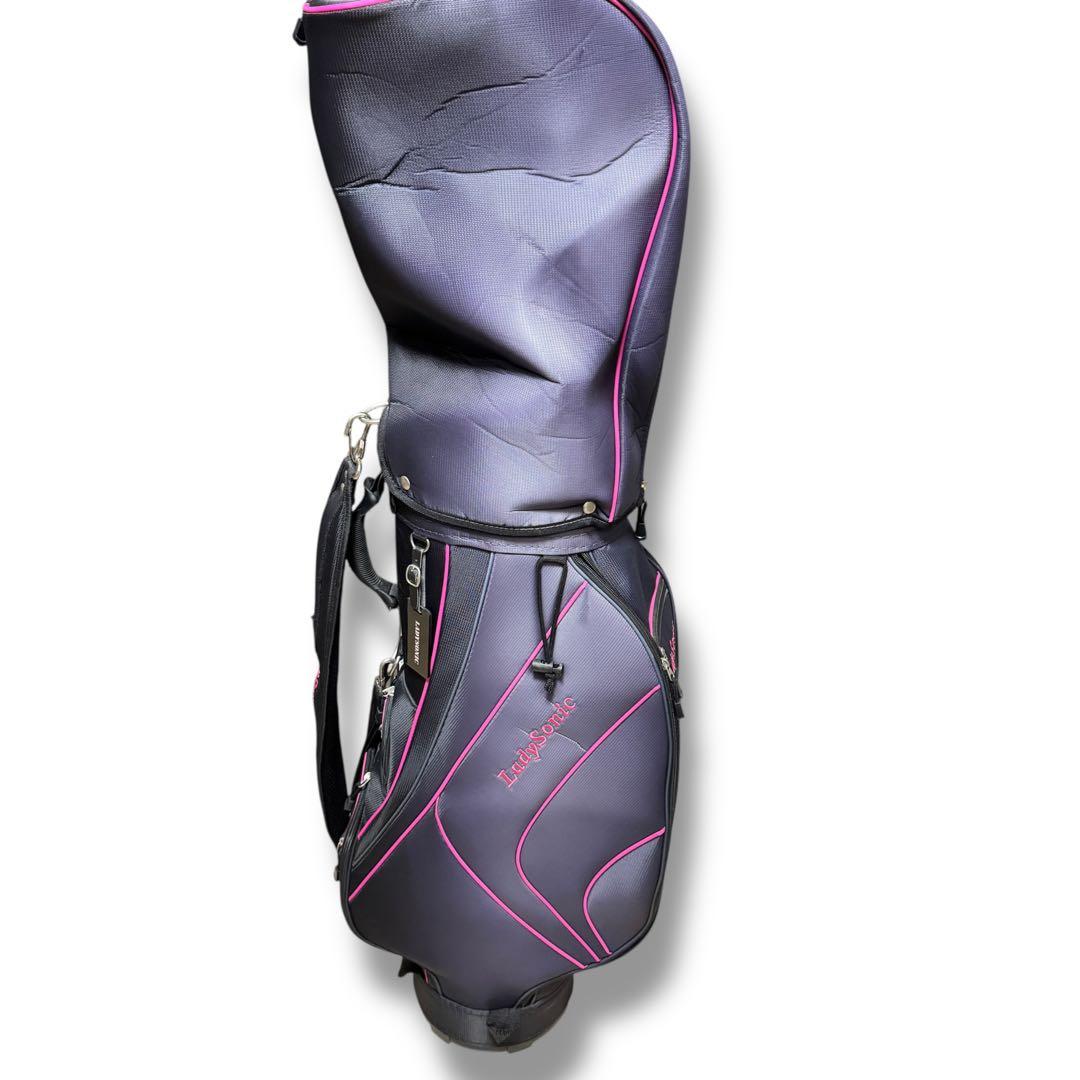 LADY SONIC ゴルフクラブセット 8本セット キャディーバッグ付 初心者