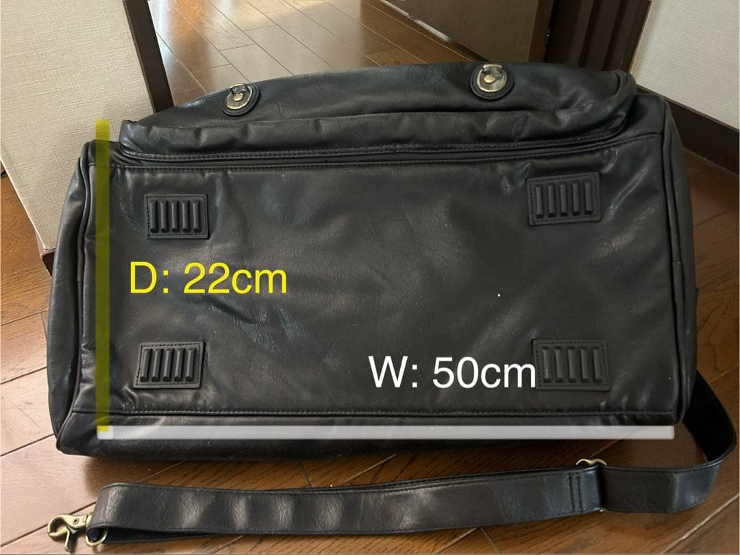 レザー ボストンバッグ 黒