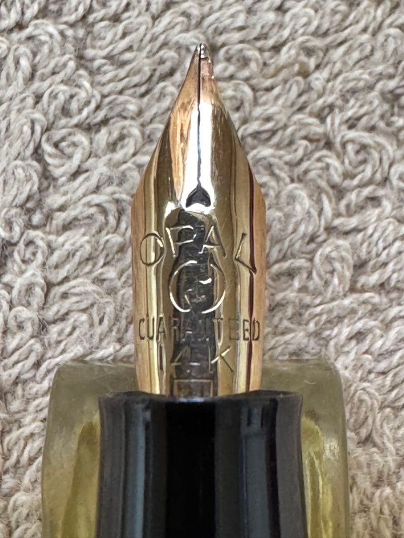 オパール万年筆　14k 漆塗り