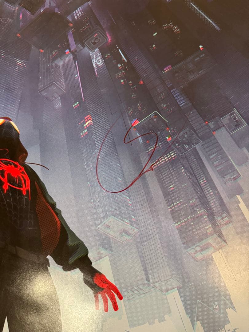 映画館ポスター　スパイダーマンスパイダーバース ShameikMoore JSA