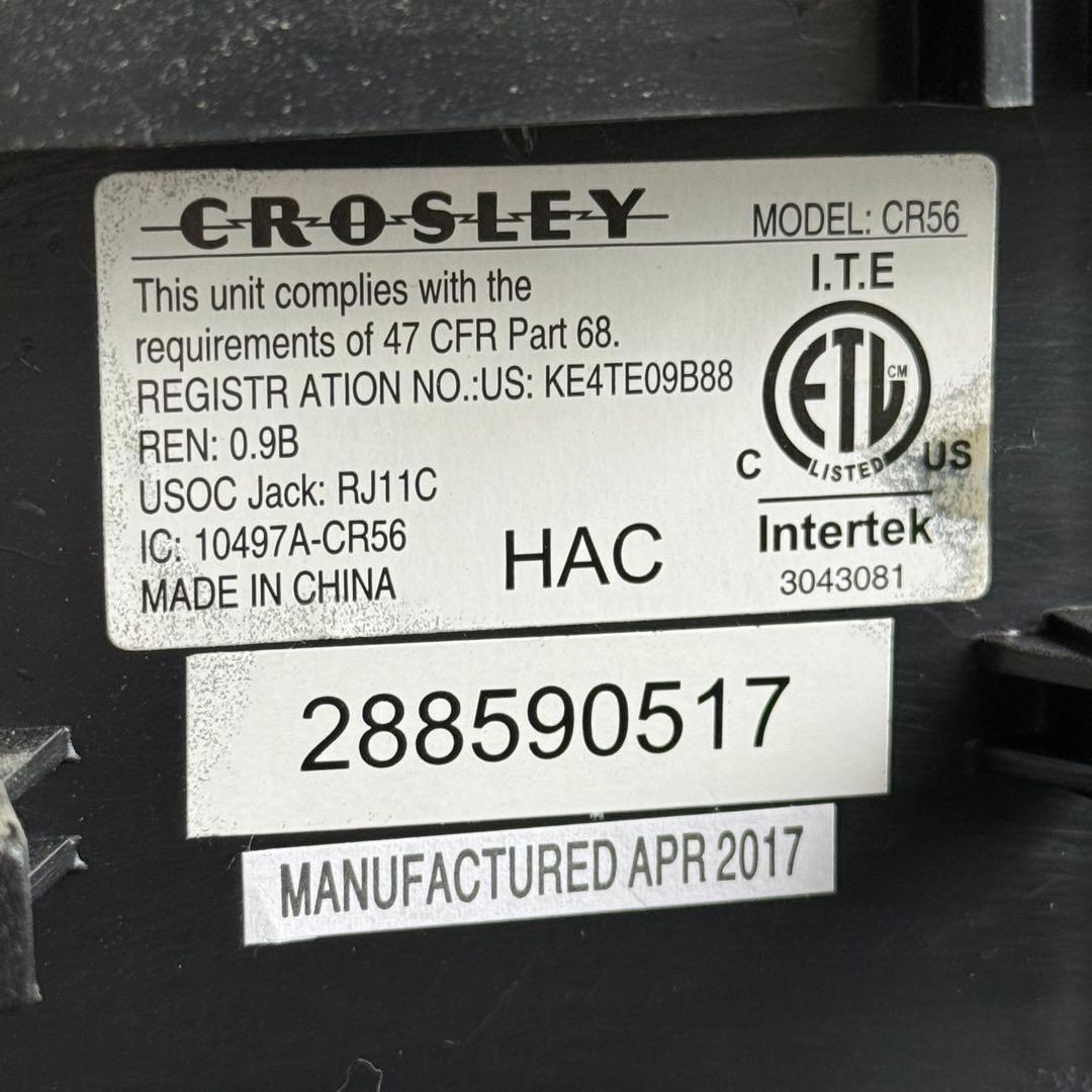 H67希少品 動作品✨　CROSLEYレッドダイヤル式公衆電話　コレクション