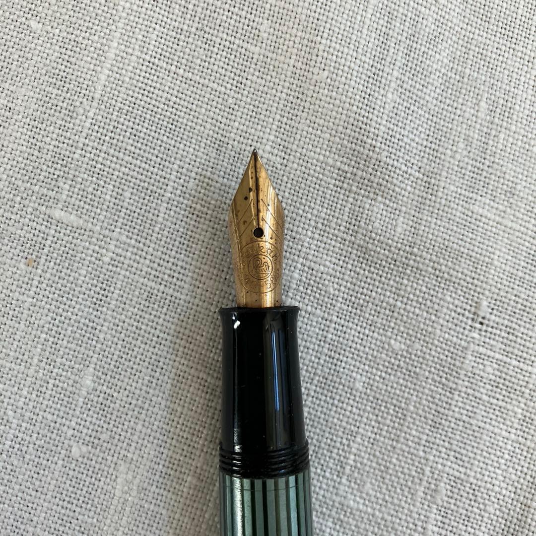 ヴィンテージ ペリカン 400万年筆　グリーン縞