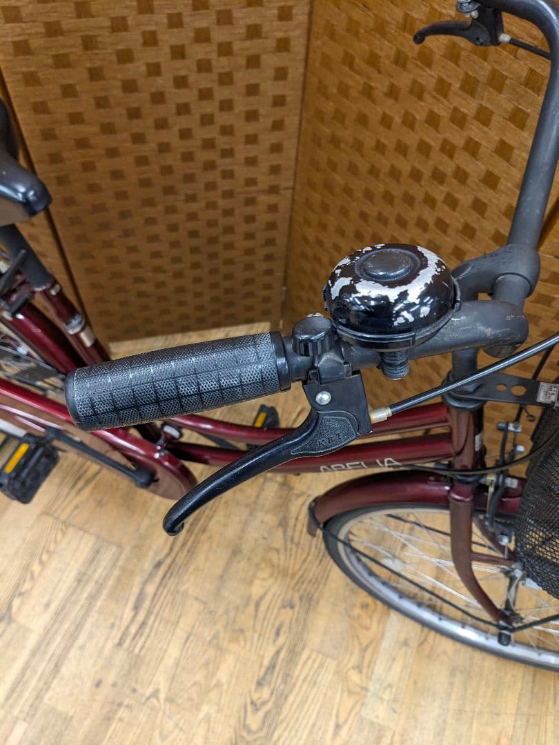 U093 普通自転車　26インチ　レッド　シンプル　お手頃価格