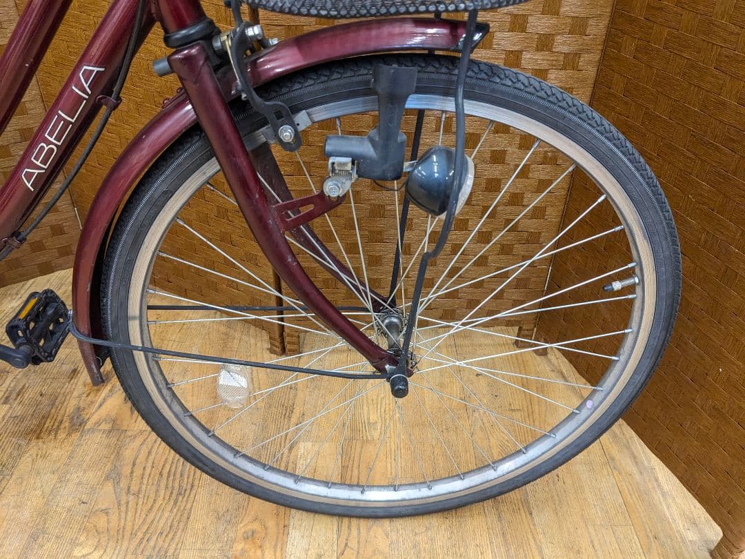 U093 普通自転車　26インチ　レッド　シンプル　お手頃価格