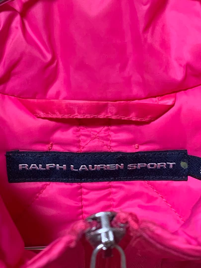 RALPH LAUREN SPORT ピンク ダウンベスト レディース
