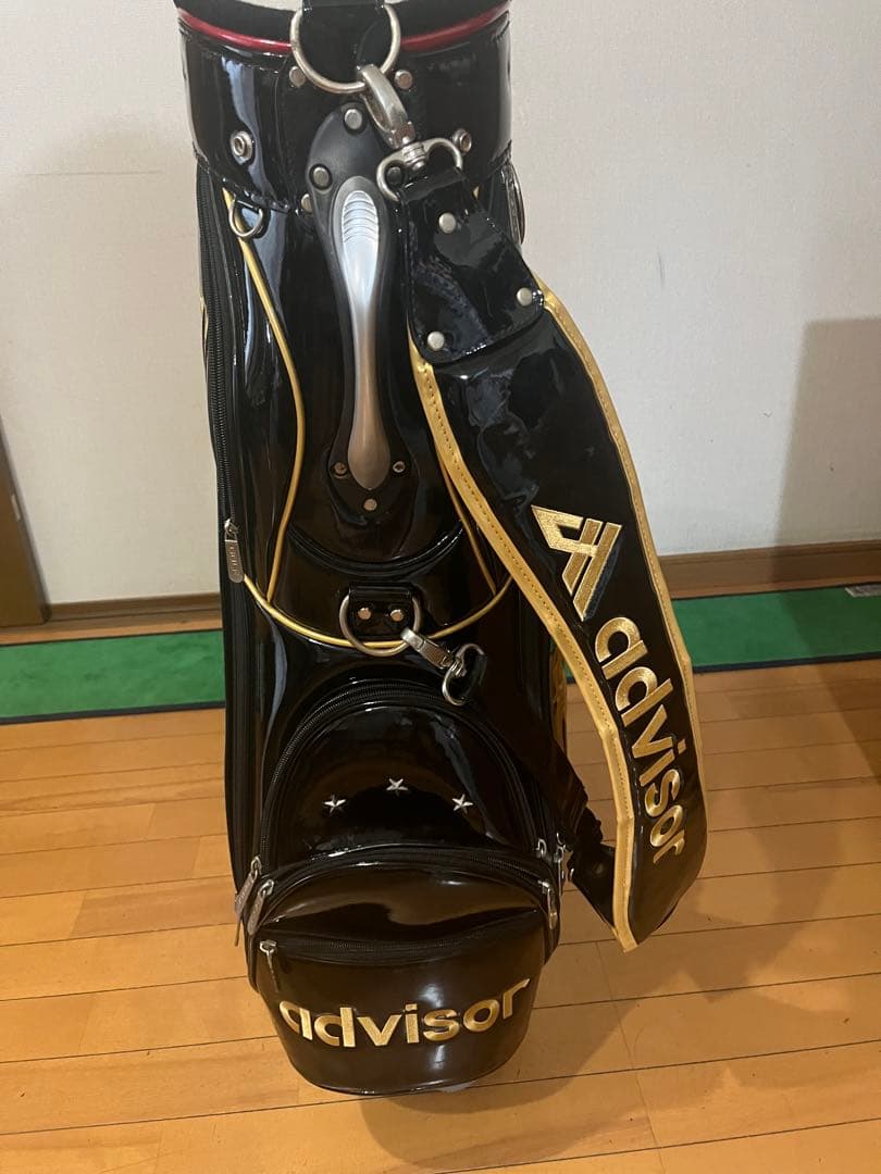 advisor ゴルフバッグ キャディバッグ ブラック ドラゴンデザイン